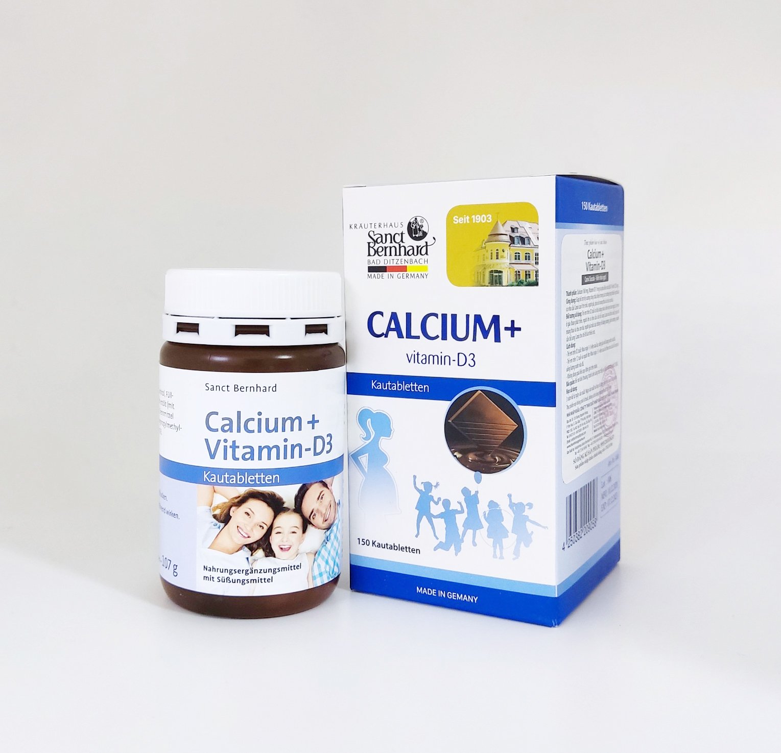 CALCIUM + VITAMIN - D3 - Canxi Socola 150 VIÊN